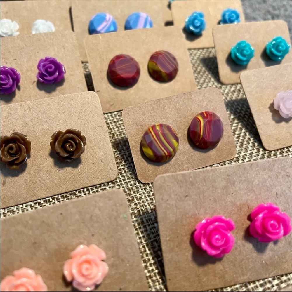 3 for $12💕 Mix and Match Earrings Flowers and Patterns